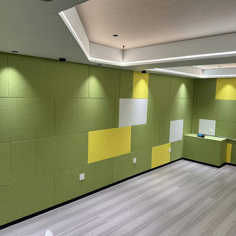 Fibre de polyester découpée de panneau acoustique de panneau acoustique des panneaux acoustiques adhésifs d'art 3d