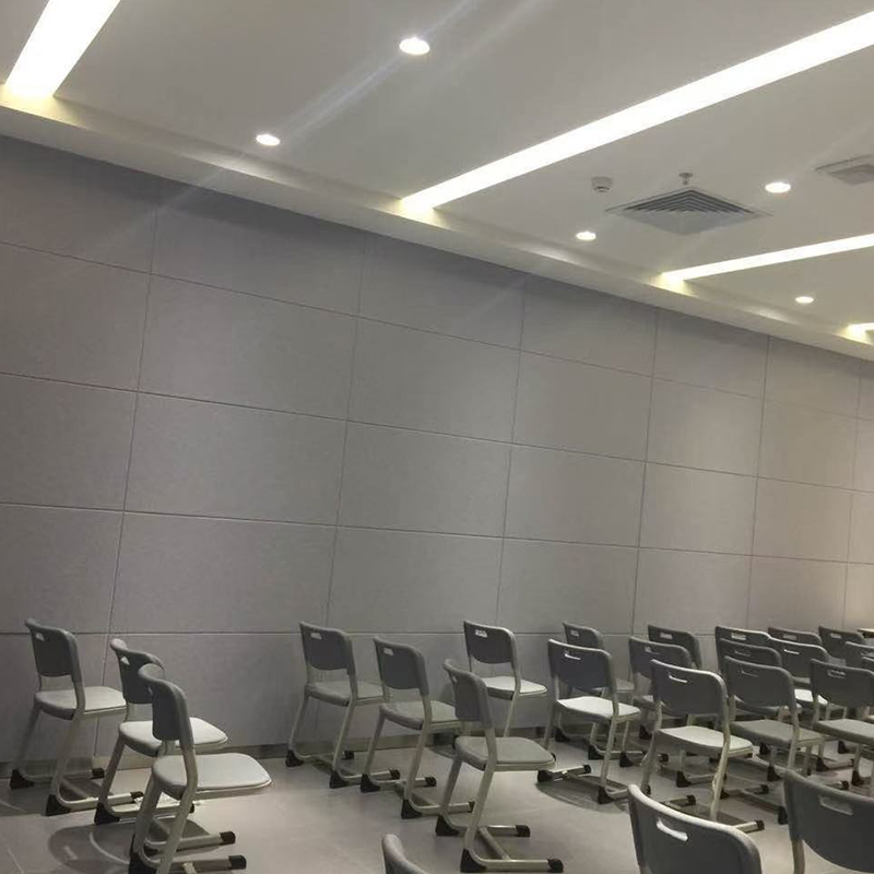 Panneau insonorisant en fibre de polyester rainurée ignifuge, pour le traitement acoustique cinéma/KTV