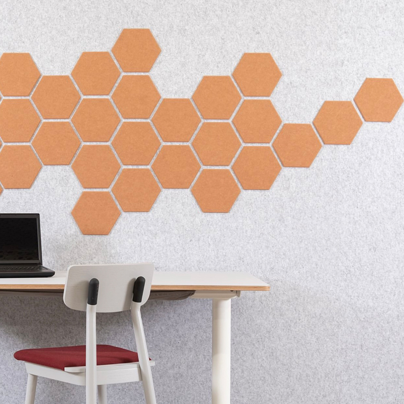 Panneau insonorisant personnalisable en fibre de polyester rainurée Panneau insonorisant personnalisable en fibre de polyester rainurée