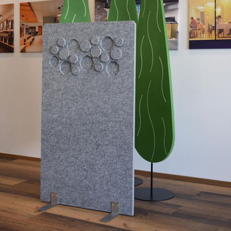 Panneaux acoustiques écologiques pour cloisons de bureau, séparateurs de pièce enveloppés dans du tissu, design d'intérieur commercial