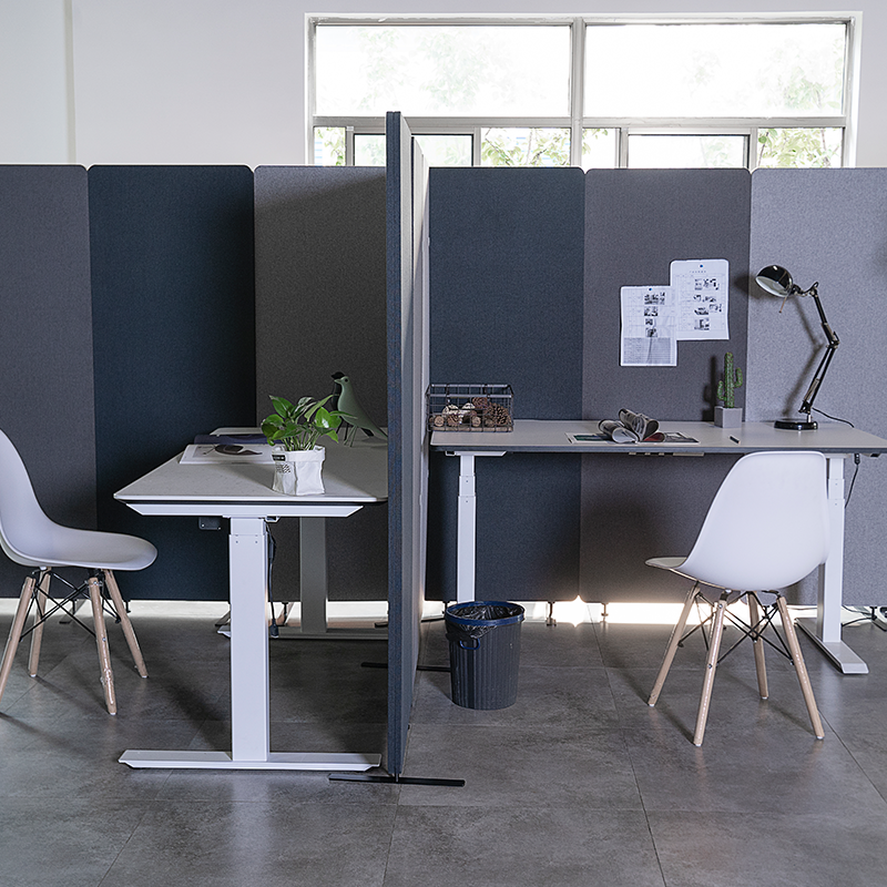 Cloisons de bureau écologiques de haute qualité, séparateurs de pièce en forme de feuille mobile, Absorption acoustique élevée, Design moderne personnalisable