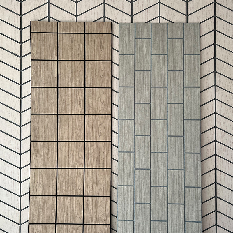 Panneaux de mousse de panneau de mur acoustique de placage en bois de style de conception industrielle pour application acoustique dans les appartements Panneaux de mousse de panneau de mur acoustique de placage en bois de style de conception industrielle pour application acoustique dans les appartements