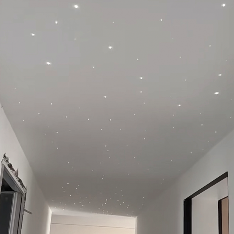 Plafond extensible acoustique à Fiber optique coloré moderne, pour hôtels, télécommande, lumière ambiante en étoile, chaleur ambiante