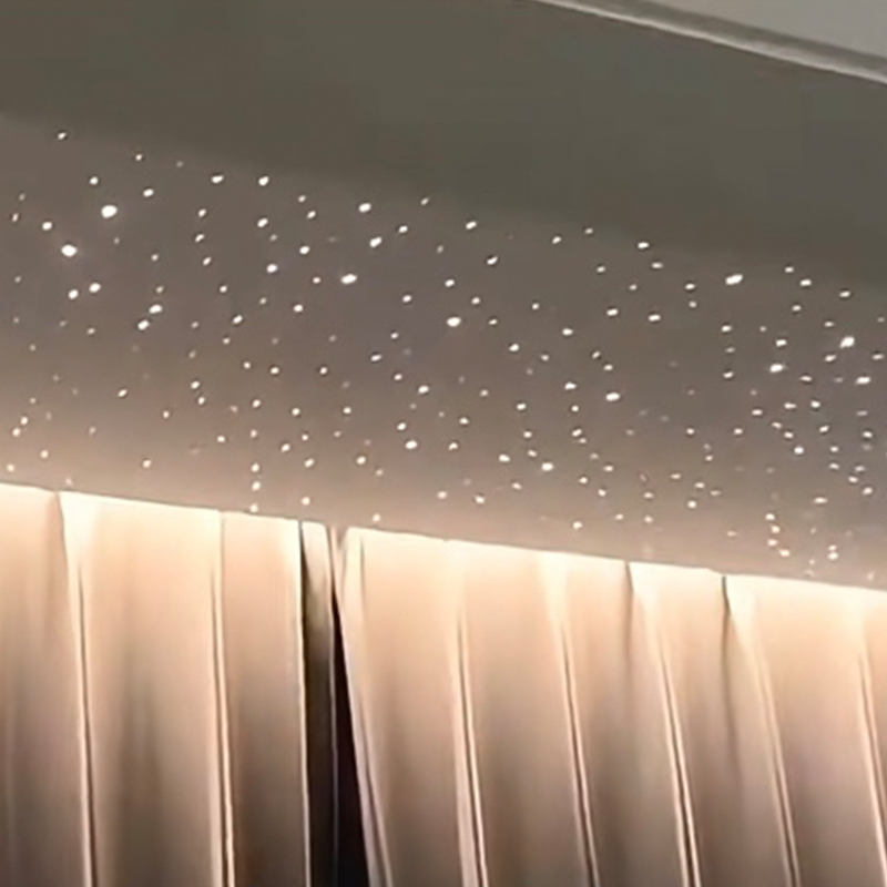 Plafond extensible acoustique moderne et coloré en Fiber optique, lumière d'ambiance, lumière étoilée, pour hôtels, télécommande d'ambiance Plafond extensible acoustique moderne et coloré en Fiber optique, lumière d'ambiance, lumière étoilée, pour hôtels, télécommande d'ambiance