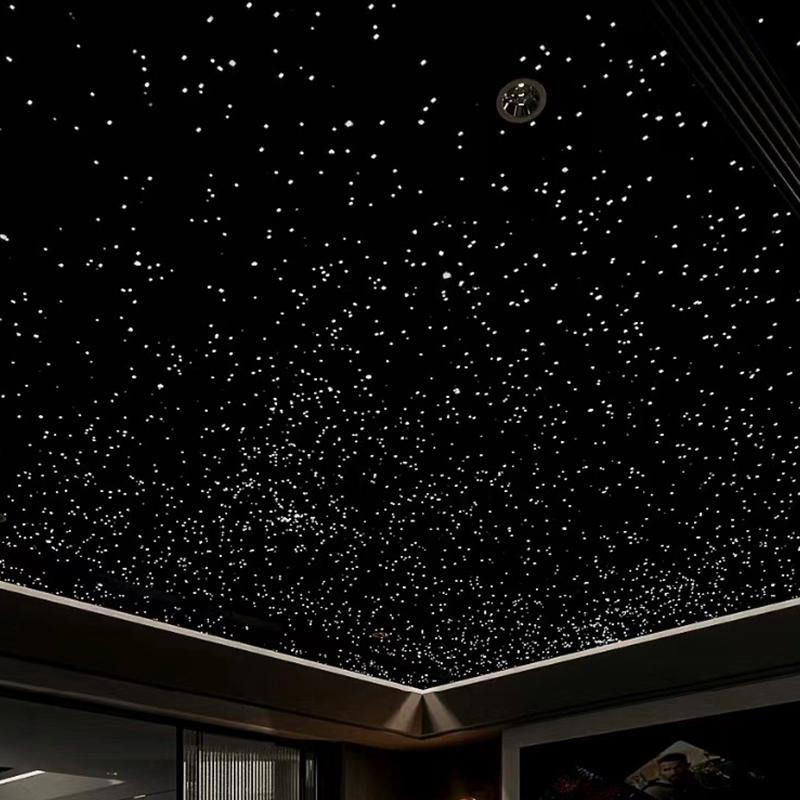 Gypse de couleur des panneaux de plafond d'étoile de lumière de la fibre optique RVB de style moderne 7 pour le salon Gypse de couleur des panneaux de plafond d'étoile de lumière de la fibre optique RVB de style moderne 7 pour le salon
