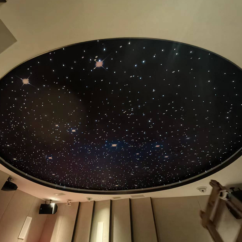 Barre de plafonnier moderne en forme d'étoile, pour salle audiovisuelle KTV, Fiber optique, projecteur décoratif étoile du ciel, lumière directe