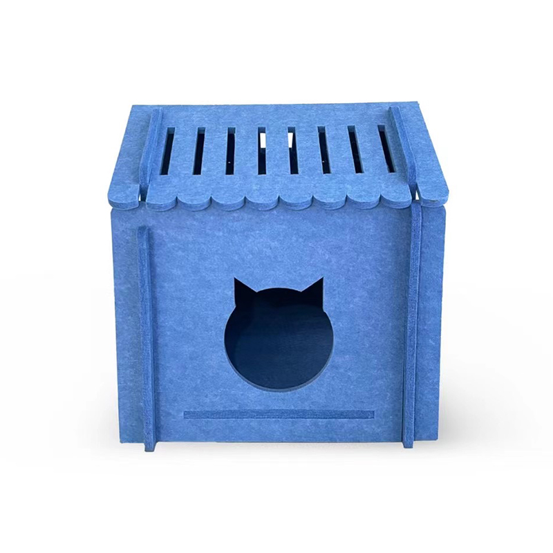 Le lit acoustique moderne pour chat pour animaux de compagnie absorbe le bruit et les échos pour une solution de conception graphique de salon ou d'appartement