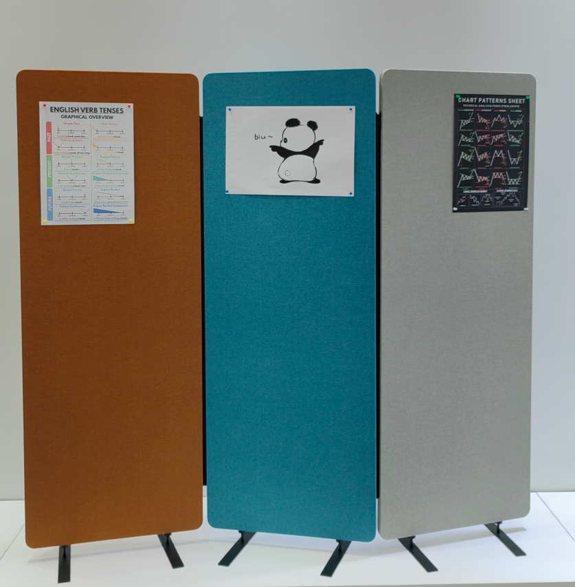 écran de séparation libre acoustique de bureau de 1650×600×28mm écran de séparation libre acoustique de bureau de 1650×600×28mm