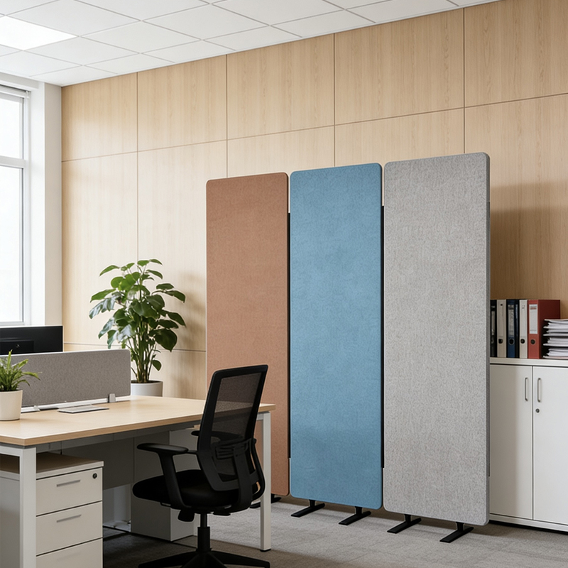 écran de séparation libre acoustique de bureau de 1650×600×28mm